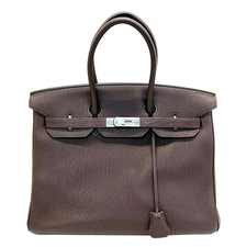 HERMES HERMESBIRKIN 35 VEAU TOGO CHOCOLATE PHW